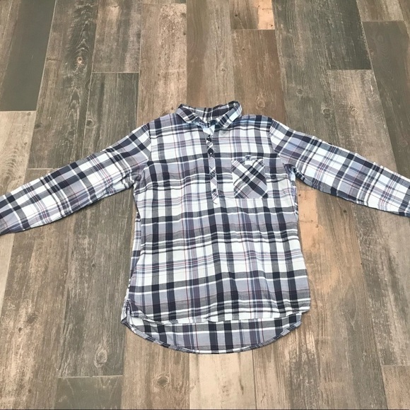 Kuhl Spectra Blue Plaid Long Sleeve Button Up Shirt Top Medium M. - Picture 6 of 8